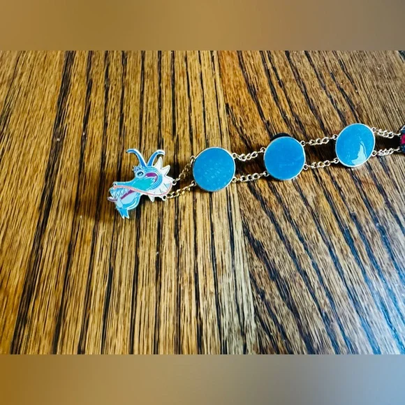 Disney Chinese NY Vintage Blue and Gold articulated Dragon pin - Picture 3 of 8